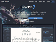 Tablet Screenshot of guitar-pro.com