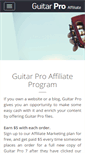 Mobile Screenshot of affiliate.guitar-pro.com
