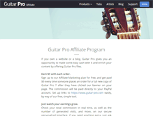 Tablet Screenshot of affiliate.guitar-pro.com